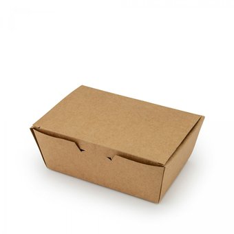 (013805К) Коробка паперова для нагетсiв та сушi КРАФТ 130*88*48 (50/100), Крафт бурий