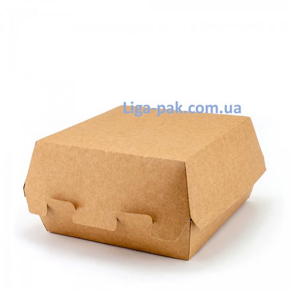 51ал(013800) Коробка паперова КРАФТ для бургера 94*94*70мм (25/150)