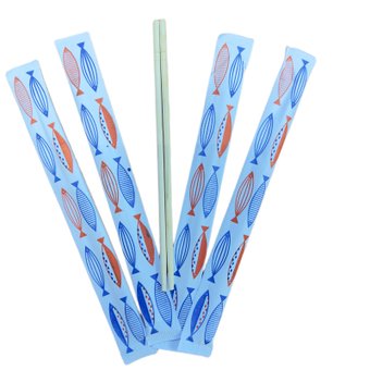 Палочки для суші круглі бамбук бумажна упаковка (100 шт)