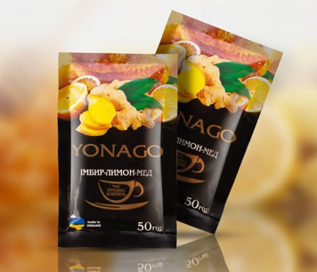 Концентрат напитка Чай Имбирь-Лимон-Мёд Yonago 50 г