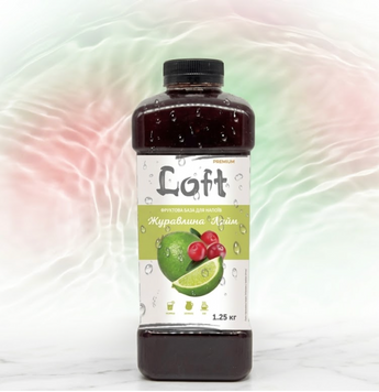 Фруктовая база Клюква-Лайм Loft 1,25 кг для напитков