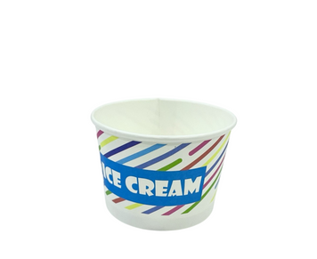 Стакан картонный 120 мл с цветной печатью "Ice Cream" 40 шт